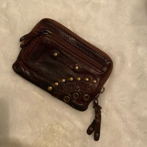 Leather fossil wallet